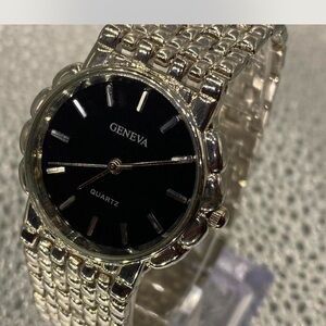 Men’s ^^^^ Geneva Silver / Midnight Black *** Watch ***